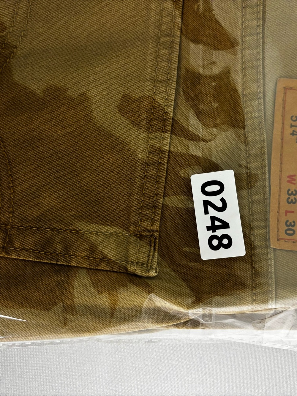 Levi’s 514 Men’s Straight Fit Stretch Jeans W33 L30 Mustard Brown Tan - Picture 14 of 14